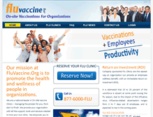 Tablet Screenshot of fluvaccine.org